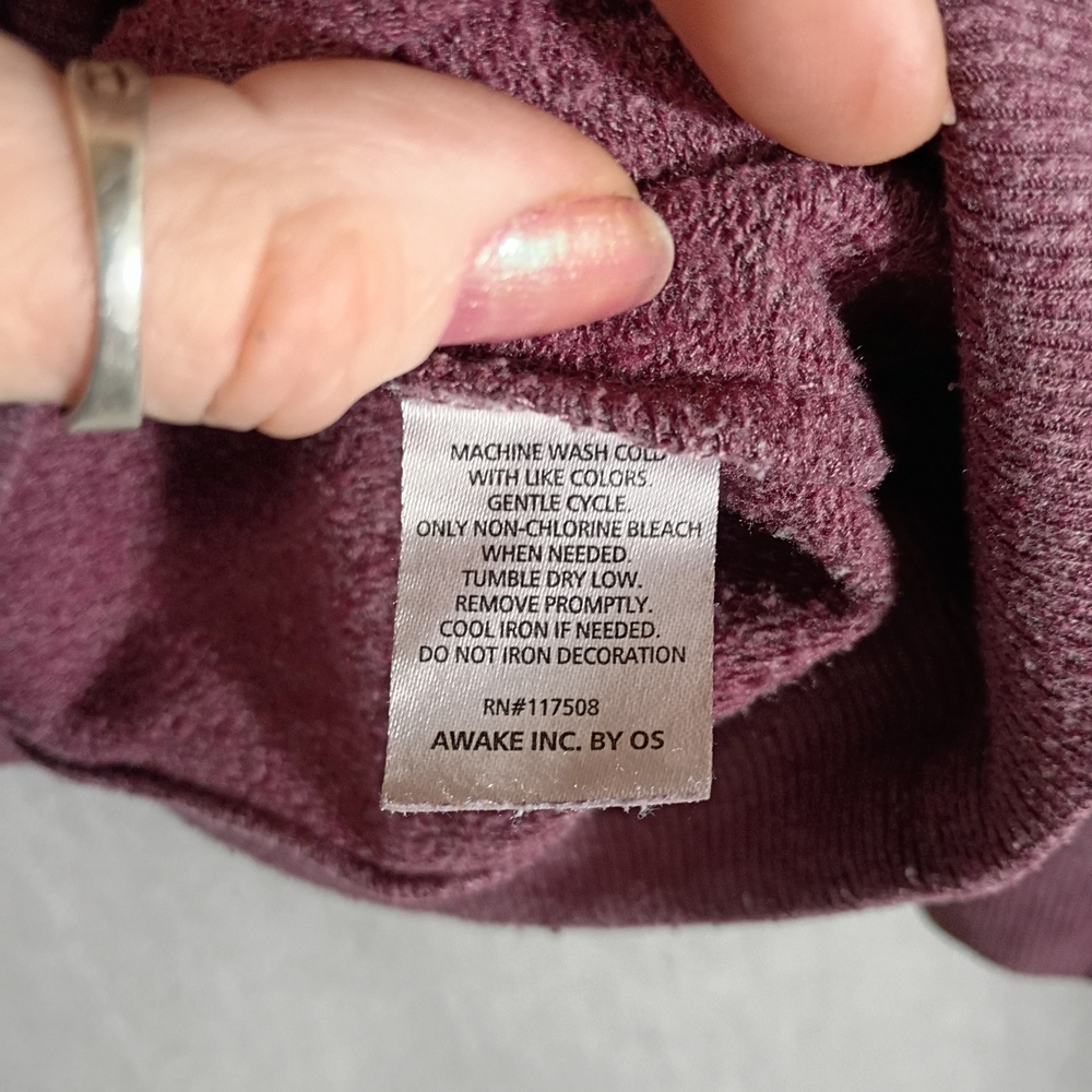 Zoe + Liv Mauve 'Blessed' Light Sweatshirt Size M - Picture 2 of 3